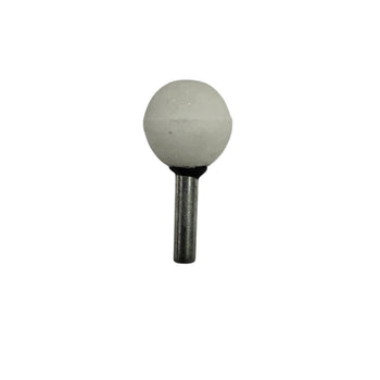 Mounted Stone Round : 22mm*22mm*6mm : White : SS