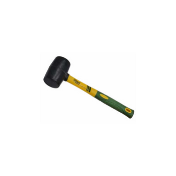 RUBBER HAMMER - BLACK (FIBER HANDLE)